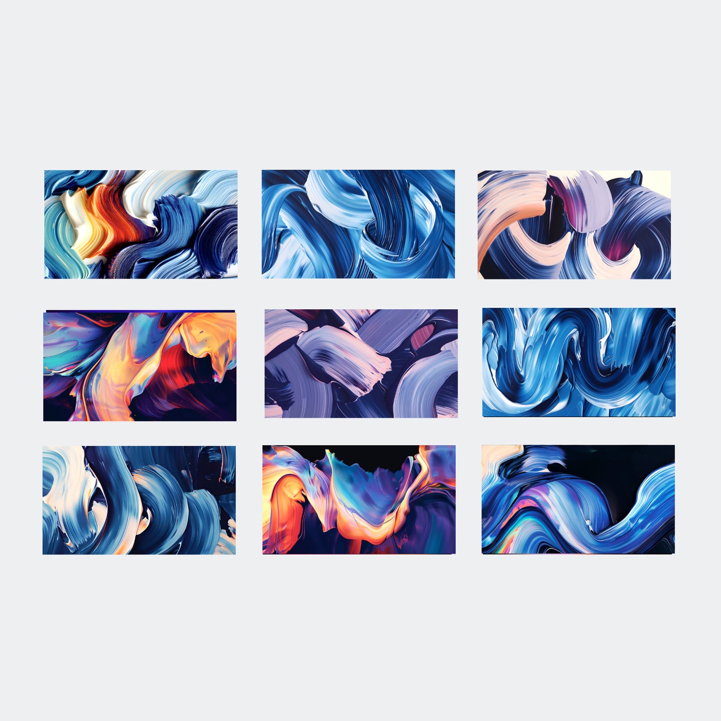 Brush Stroke Wallpaper Pack: 9 Abstract Paint Wallpapers for Phone & Desktop