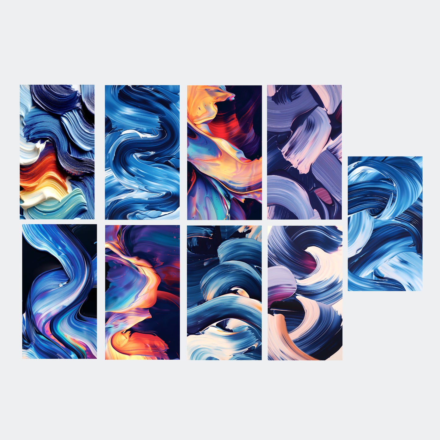 Brush Stroke Wallpaper Pack: 9 Abstract Paint Wallpapers for Phone & Desktop