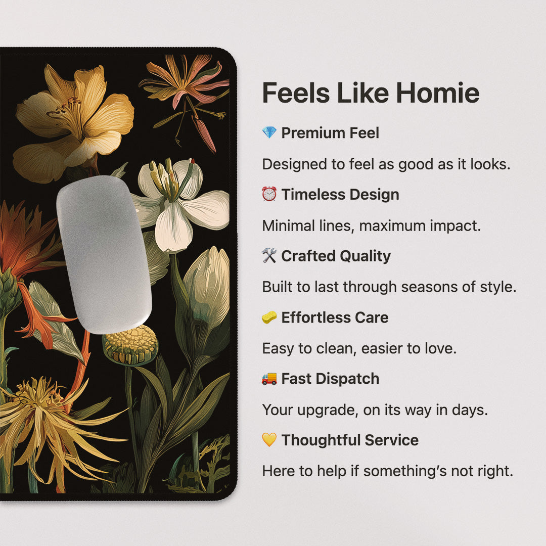 Desk Mat - Botanical After Dark - DM001